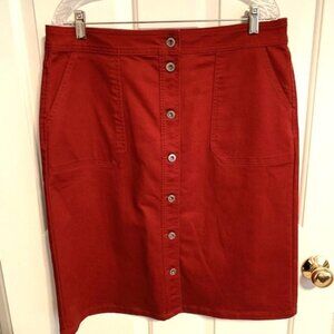 Rust Color Denim Shirt